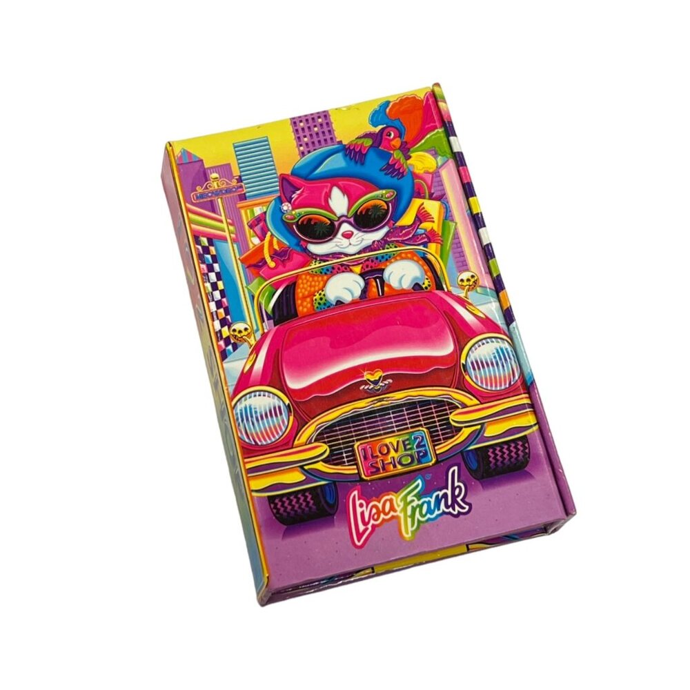 Vintage Lisa Frank Tri-Fold Cat Planner & Calculator Oranizer